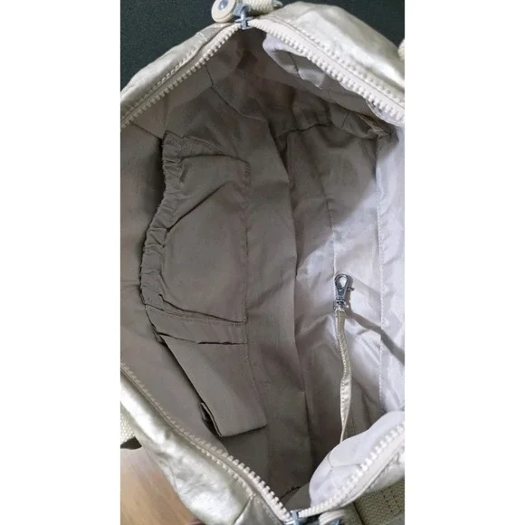 Kipling Cyrene Carry On Travel Bag Crossbody Double Handle Metallic Rose Gold - Picture 7 of 14